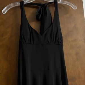 Venus midi halter tie dress